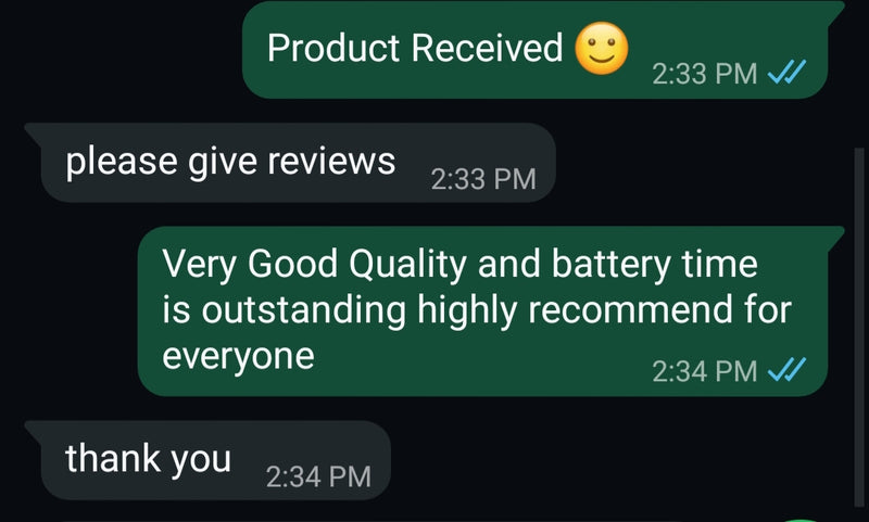 Customer review 1